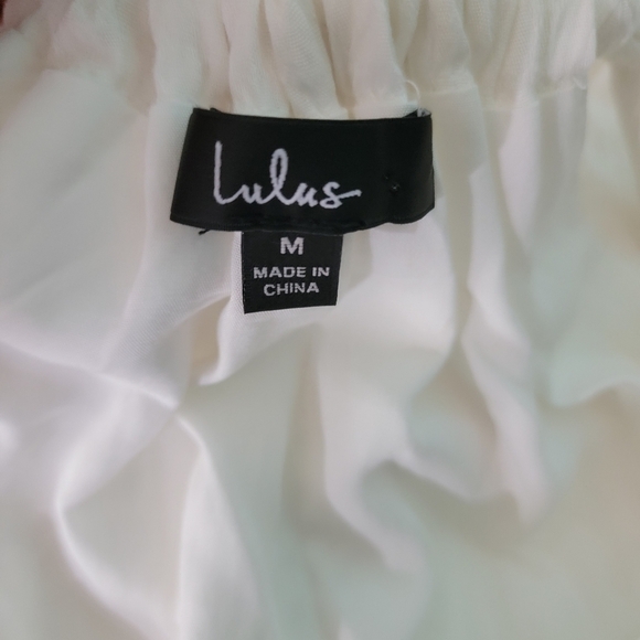 Lulus Lovely Invitation White Sleeveless Button-Front Maxi Dress Size M Lined - Picture 9 of 12